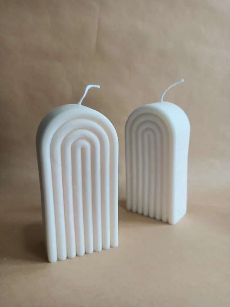 Rainbow arch soy candle